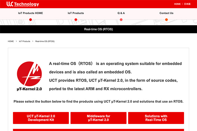 The RTOS webpage has been renewed.
